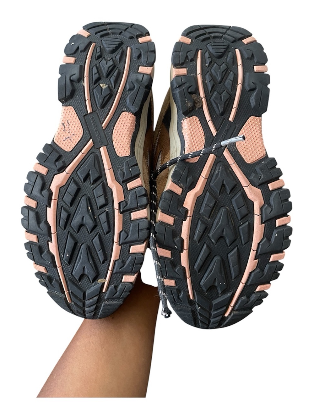 Skechers Brown and Pink Outdoor Waterproof Athletic Sneakers - Picture 3 of 6